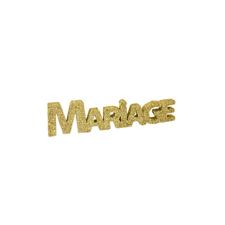 Décoration de table "Mariage" pailletée | Le Géant de la Fête