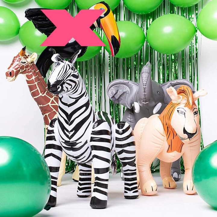 Lion gonflable 48 x 80 cm | Le Géant de la Fête