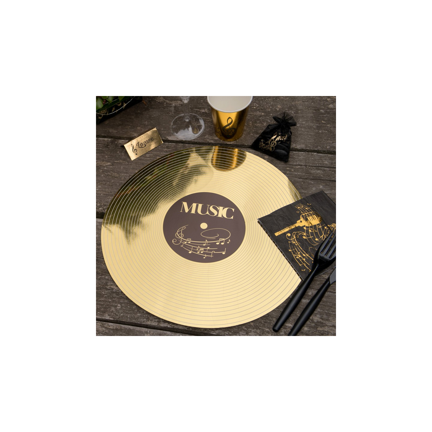 Lot de 2 broches en forme de note de musique, idéales pour un casque