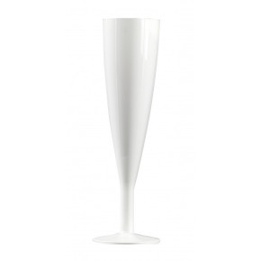 Flûtes en plastique - 13 cl - lot de 6 - Blanc | Le Géant de la Fête