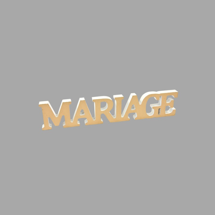 Décoration de table "Mariage" - Couleur métallique | Le Géant de la Fête