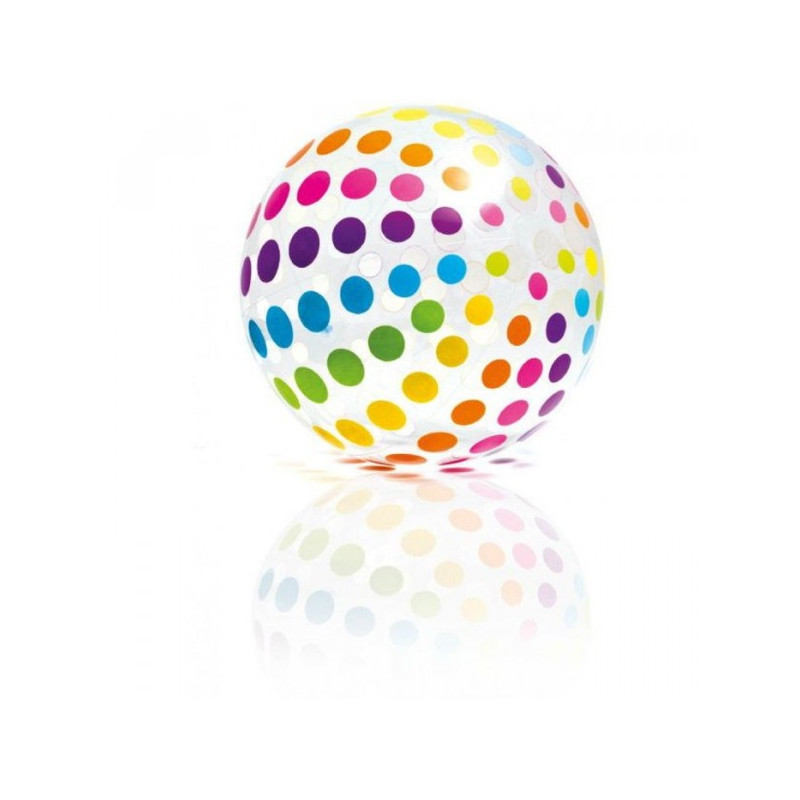 Ballon De Plage Réaliste Isolé Sur Fond Blanc Illustration Vectorielle