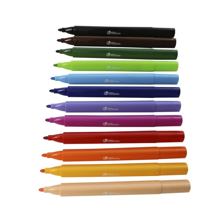 Feutres - Couleurs vives - lot de 12 | Le Géant de la Fête
