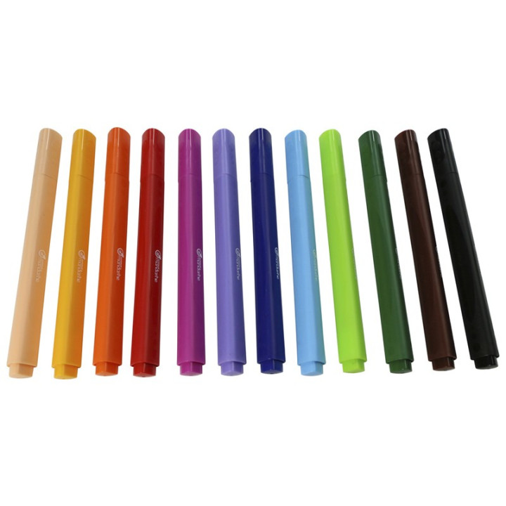 Feutres - Couleurs vives - lot de 12 | Le Géant de la Fête