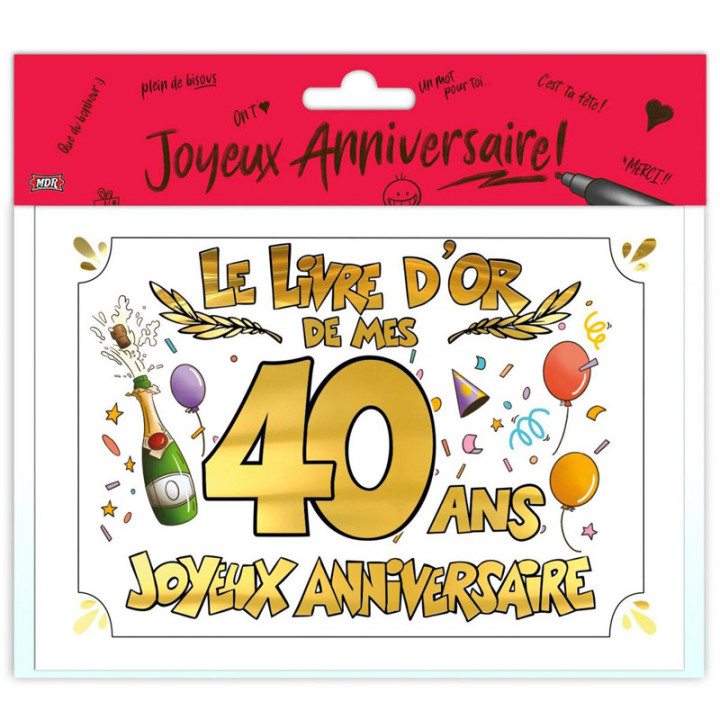 Livre d'or - 40 ans - 20 pages | Le Géant de la Fête