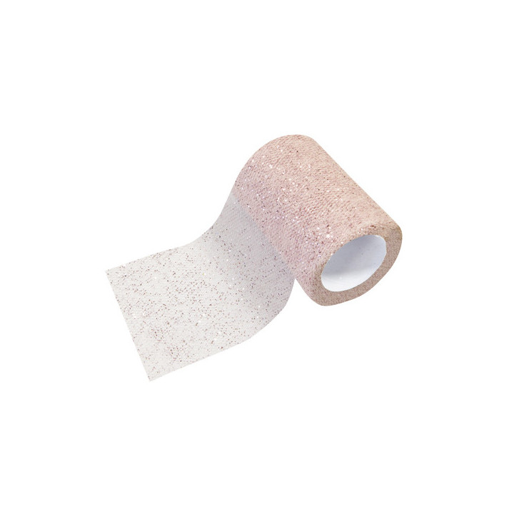 Rouleau de tulle à paillettes - 8 cm x 10 m | Le Géant de la Fête