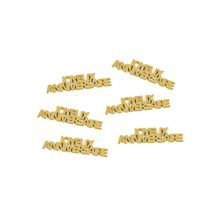 Confettis de table "Joyeux anniversaire" - lot de 6 | Le Géant de la Fête
