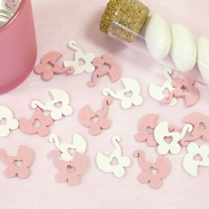 Confettis de table bois - Landau - lot de 24 | Le Géant de la Fête
