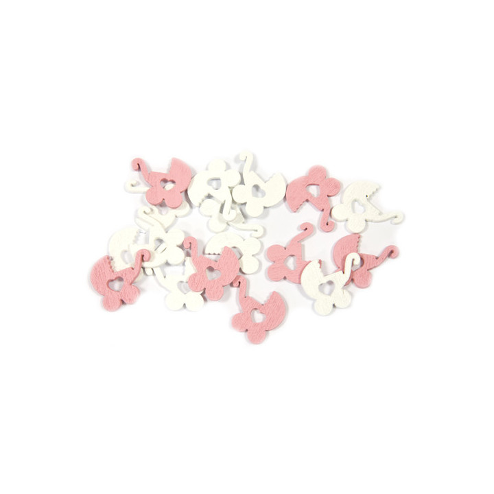 Confettis de table bois - Landau - lot de 24 | Le Géant de la Fête