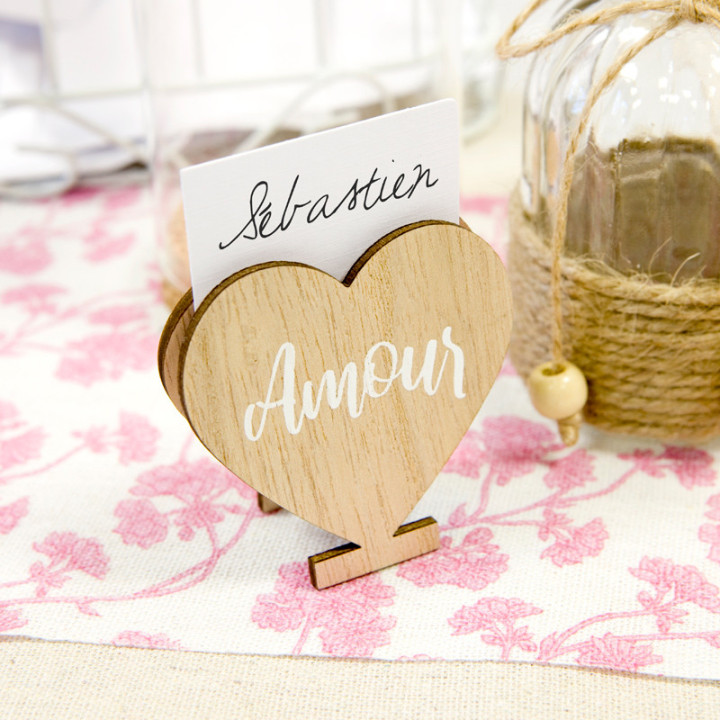 Marque place "Amour" - Coeur | Le Géant de la Fête