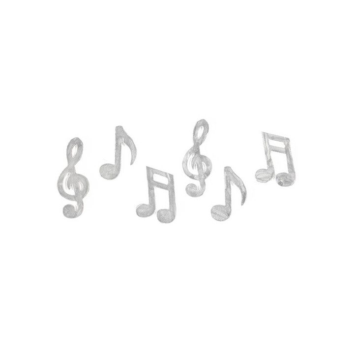 Confettis de table bois - Notes de musique - lot de 24 | Le Géant de la Fête