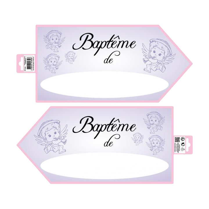 Flèche d’indication “Baptême de” | Le Géant de la Fête