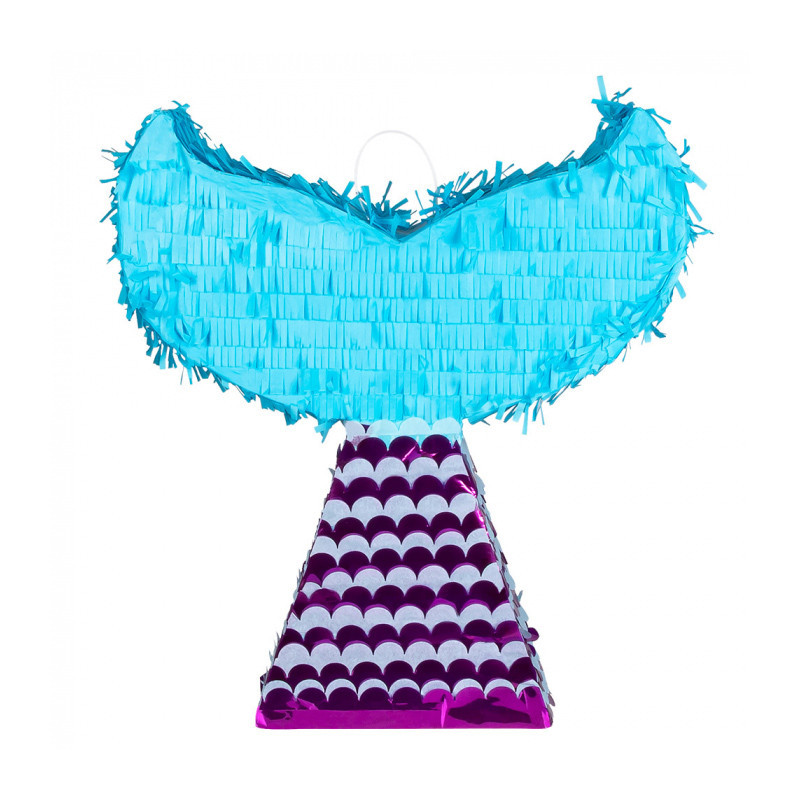 Piñata Sirène Pour Fête Anniversaire - 40x29x8cm - À Remplir De Bonbons - Déco Thème Marin