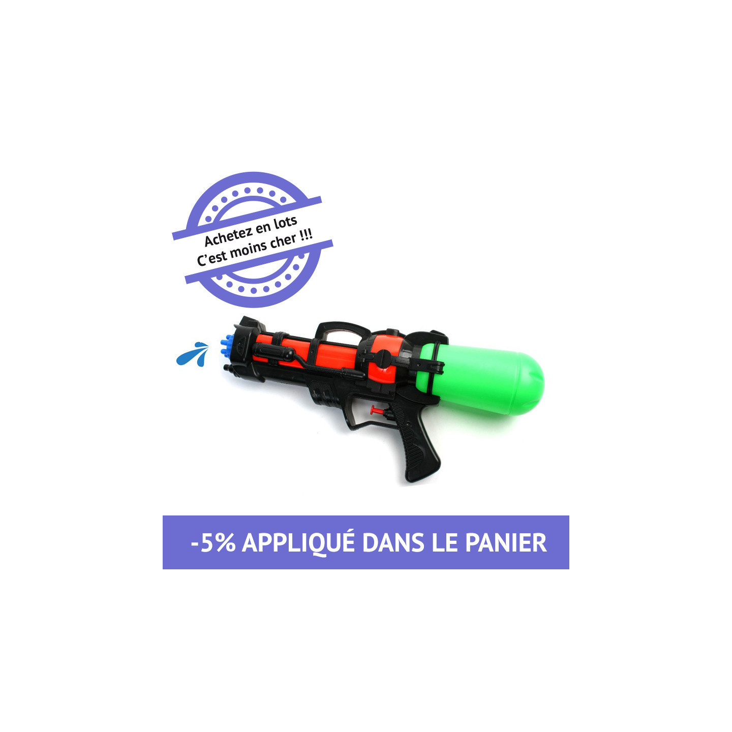 Promo Lot De 4 Mini Pistolets à Eau chez Carrefour Market