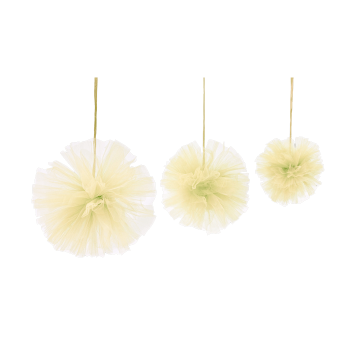 Pompons tulle à suspendre - lot de 3 | Le Géant de la Fête