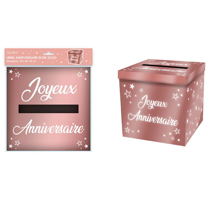 Urne “Joyeux Anniversaire” - Métal | Le Géant de la Fête