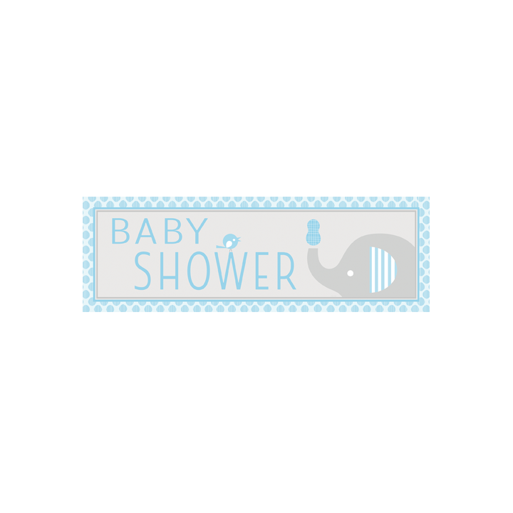 Bannière Baby Shower "Elephant" | Le Géant de la Fête