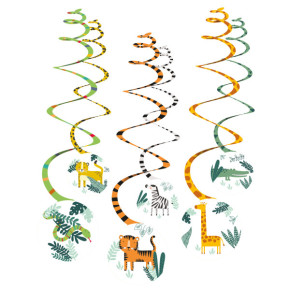 Spirales - Jungle Sauvage - lot de 6 | Le Géant de la Fête