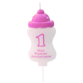 Bougie biberon "Mon premier anniversaire" | Le Géant de la Fête