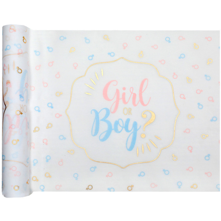Chemin de table - Girl or Boy - lot de 20 | Le Géant de la Fête