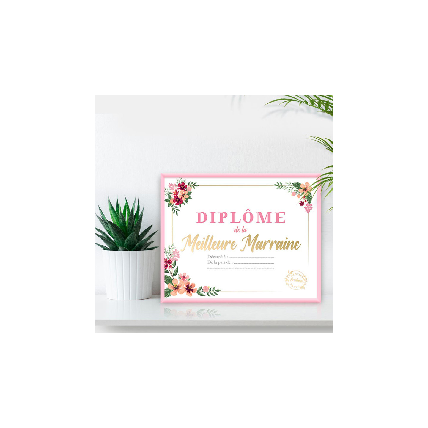 Diplôme de la Meilleure Marraine | Le Géant de la Fête