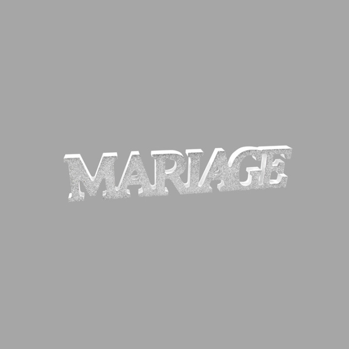 Décoration de table "Mariage" - Face pailletée | Le Géant de la Fête