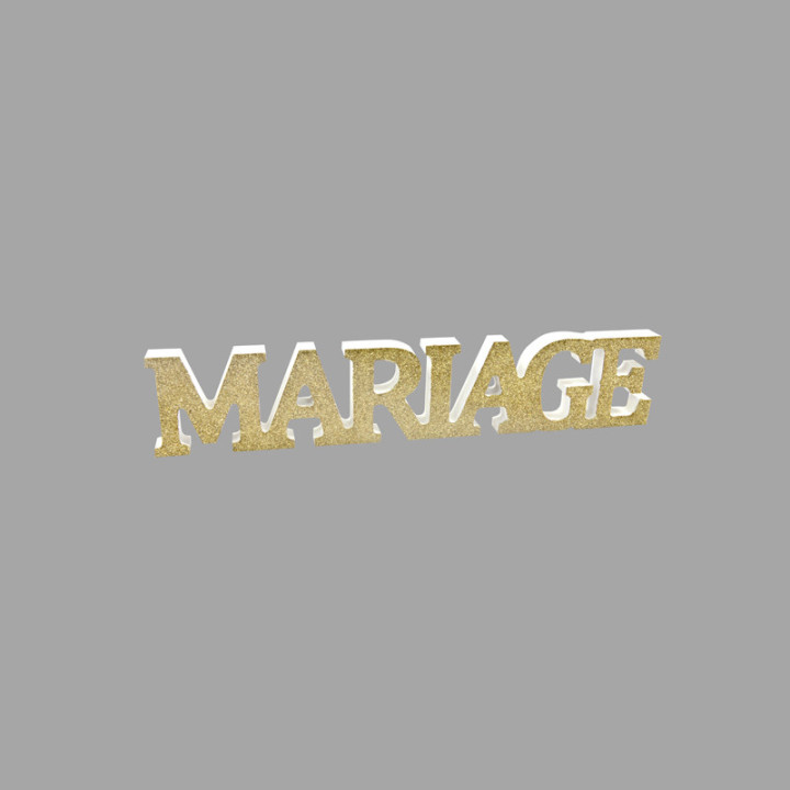 Décoration de table "Mariage" - Face pailletée | Le Géant de la Fête