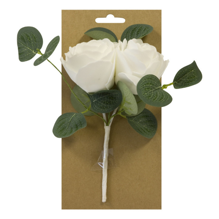 Mini bouquet de roses et eucalyptus | Le Géant de la Fête