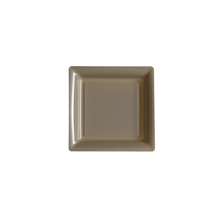Assiettes carrées en plastique - lot de 12 | Le Géant de la Fête
