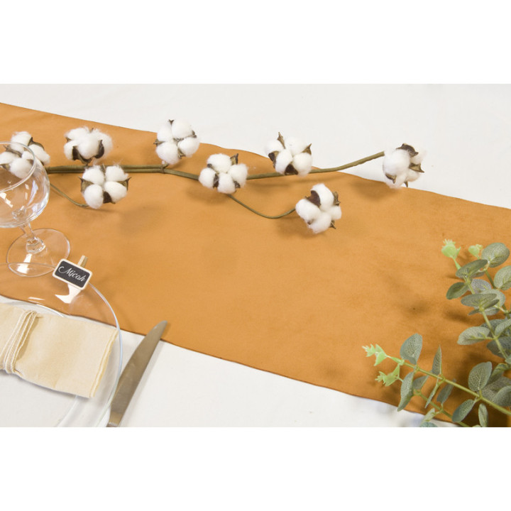 Chemin de table - Velours - 28 cm x 3.5 m | Le Géant de la Fête