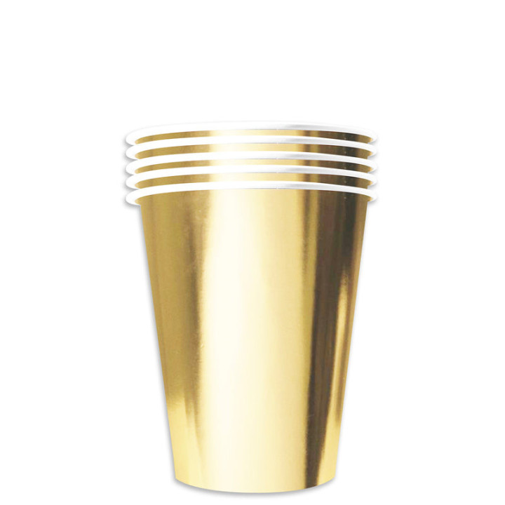 Gobelets - Paper Cup - lot de 20 - Métallique | Le Géant de la Fête