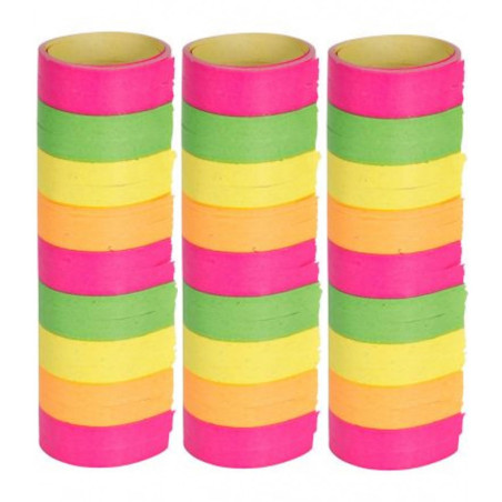 Lot De 3 Rouleaux Serpentins Métalliques Or Rose - Décoration Table Et Fête 4m X 7mm