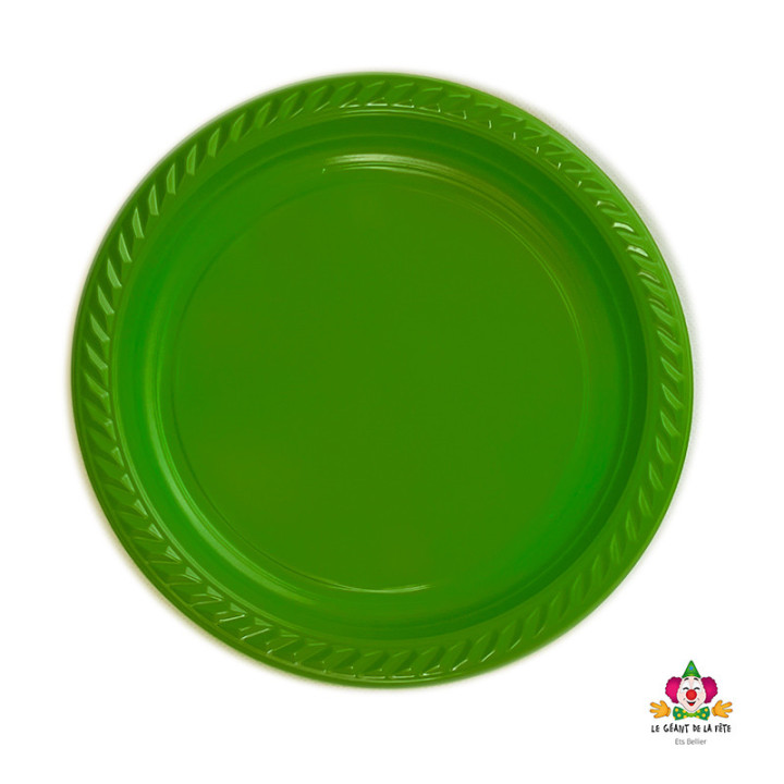 Assiettes réutilisables - 22 cm - lot de 20 | Le Géant de la Fête