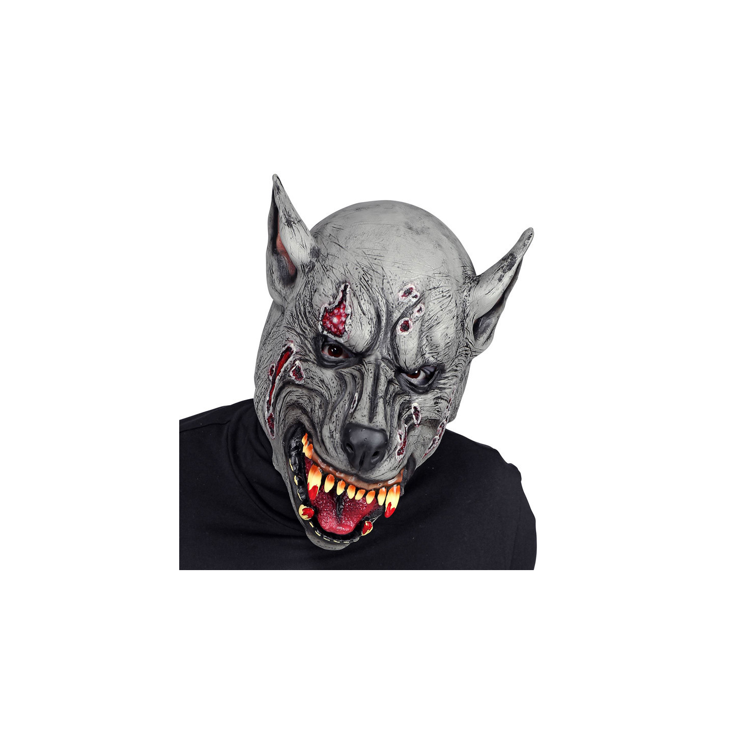 8 Masques Animaux En Non-tissé – Loup Gris Et Cochon, Pour Jeux De Rôle, Fêtes Et Mascarades