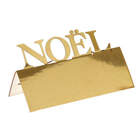 Marque-places "Noël" - lot de 4 - Doré | Le Géant de la Fête