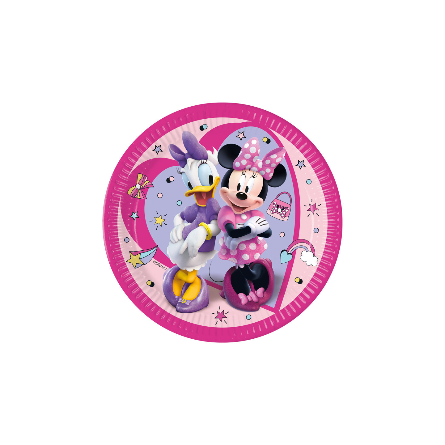 Unique Party 71988 Lot de 8 assiettes de fête Motif Minnie Mouse 23 cm
