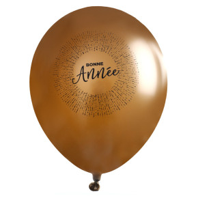 Ballons de baudruche "Bonne Année" - Chic - lot de 6 | Le Géant de la Fête