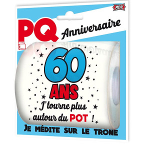 Papier toilette d'anniversaire - 60 ans | Le Géant de la Fête