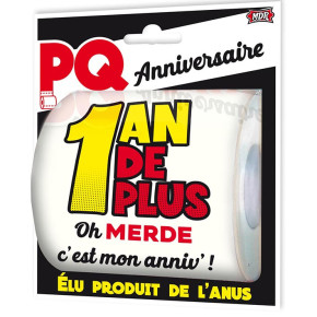 Papier toilette d'anniversaire "1 an de plus" | Le Géant de la Fête