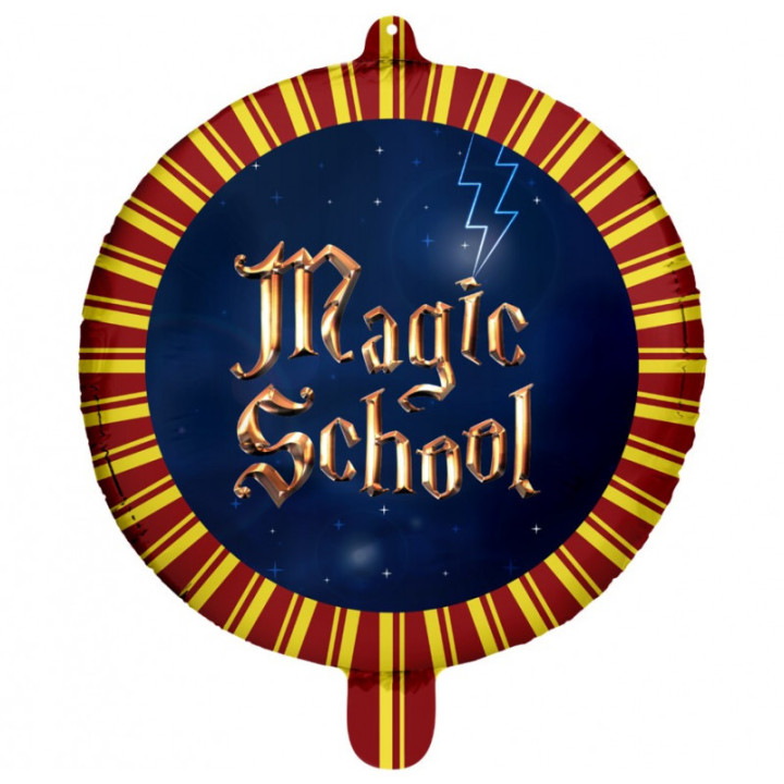 Ballon métallique - Magic School - 45 cm | Le Géant de la Fête
