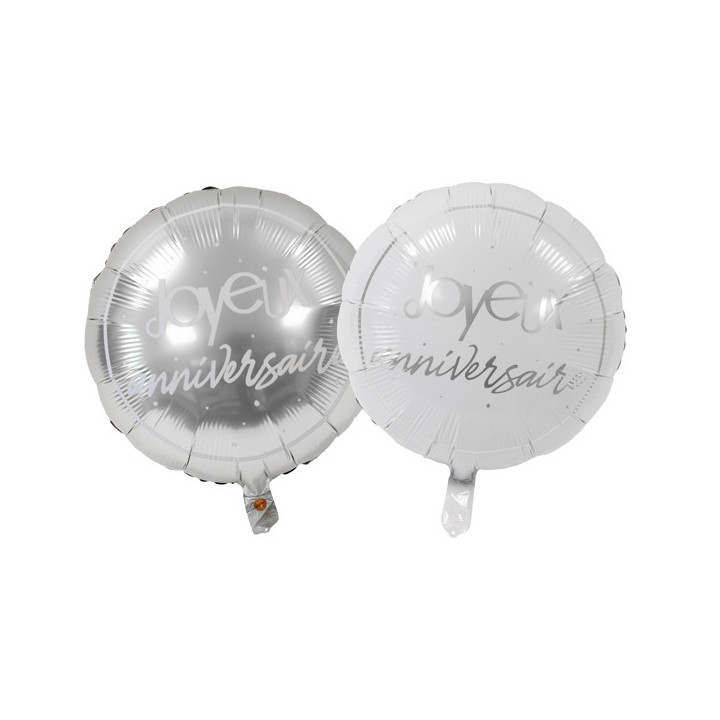 Ballon métallique "Joyeux Anniversaire" - 34 cm | Le Géant de la Fête