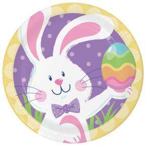 Assiettes à dessert - Lapin de Pâques - lot de 8 | Le Géant de la Fête
