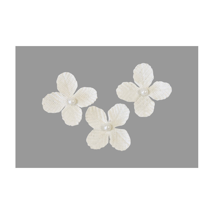 Fleurs avec une perle - lot de 12 | Le Géant de la Fête