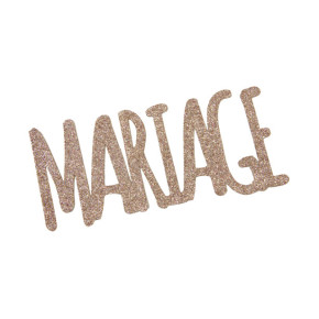 Décorations de table "Mariage" - lot de 2 - Métal | Le Géant de la Fête