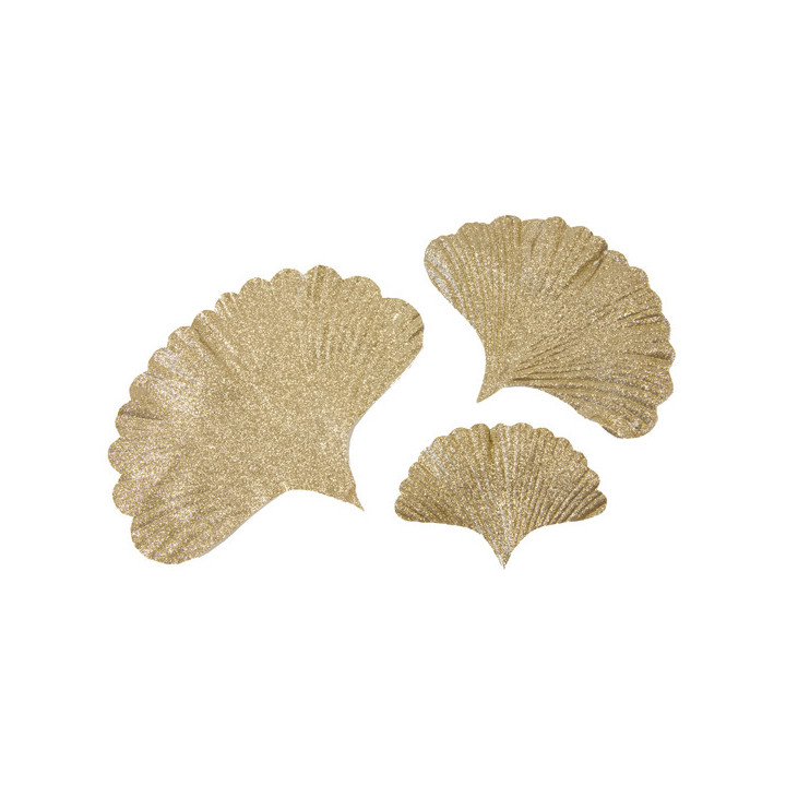 Décorations de table - Ginkgo - lot de 3 - Métal | Le Géant de la Fête