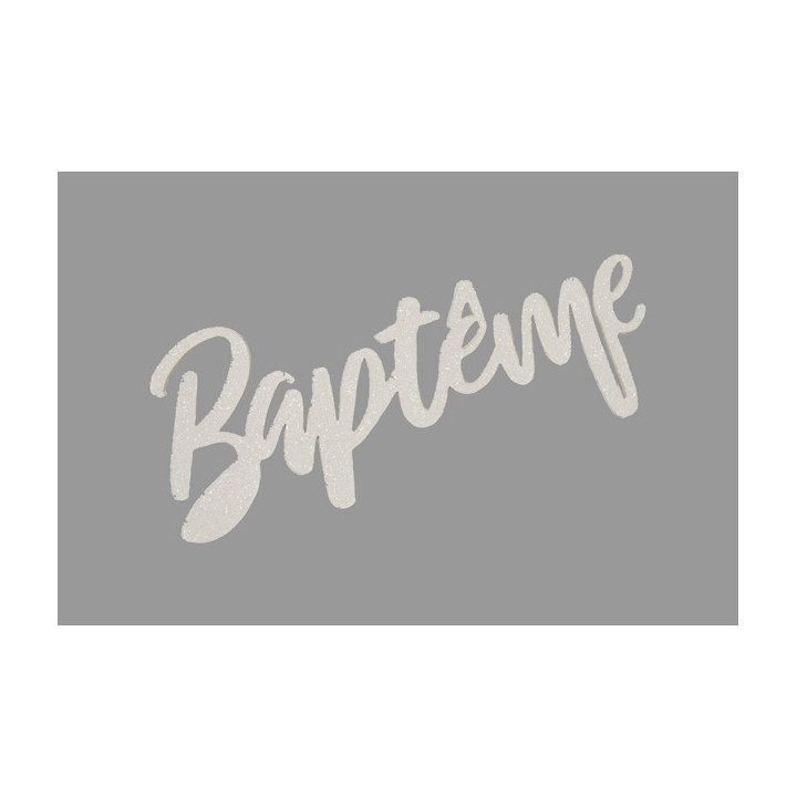 Mots "Baptême" - Paillettes - lot de 2 | Le Géant de la Fête