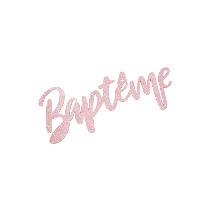 Mots "Baptême" - Paillettes - lot de 2 | Le Géant de la Fête
