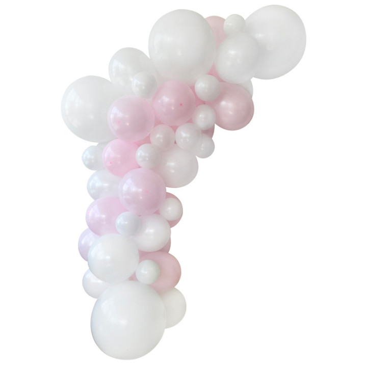 Guirlande de ballons organiques - Rose | Le Géant de la Fête