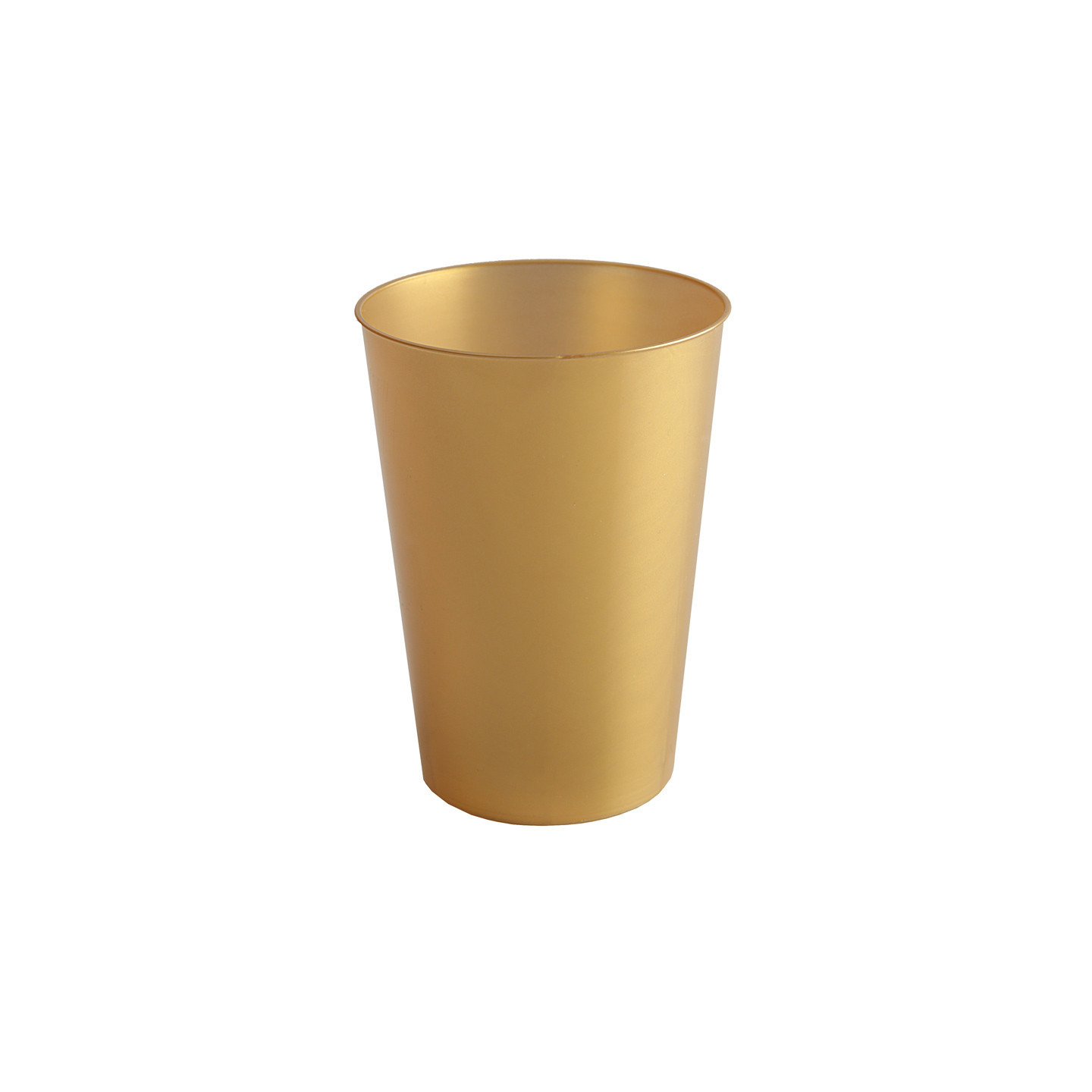 Lot De 50 Gobelets Plastiques Réutilisables Or Pailletés 330ml - Élégants Pour Fêtes