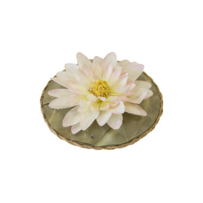 Fleur de lotus sur véritables feuilles | Le Géant de la Fête